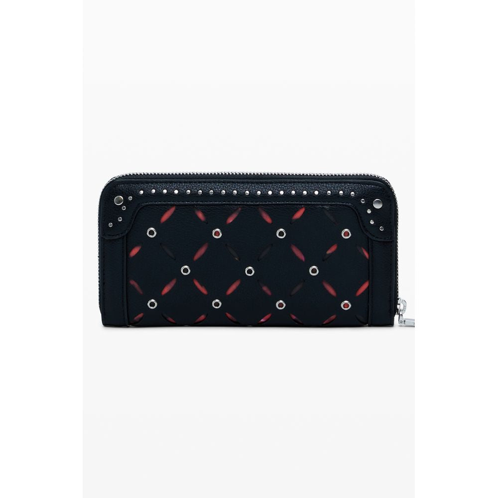 Desigual Schwarzes Polyethylen Portemonnaie für Frauen