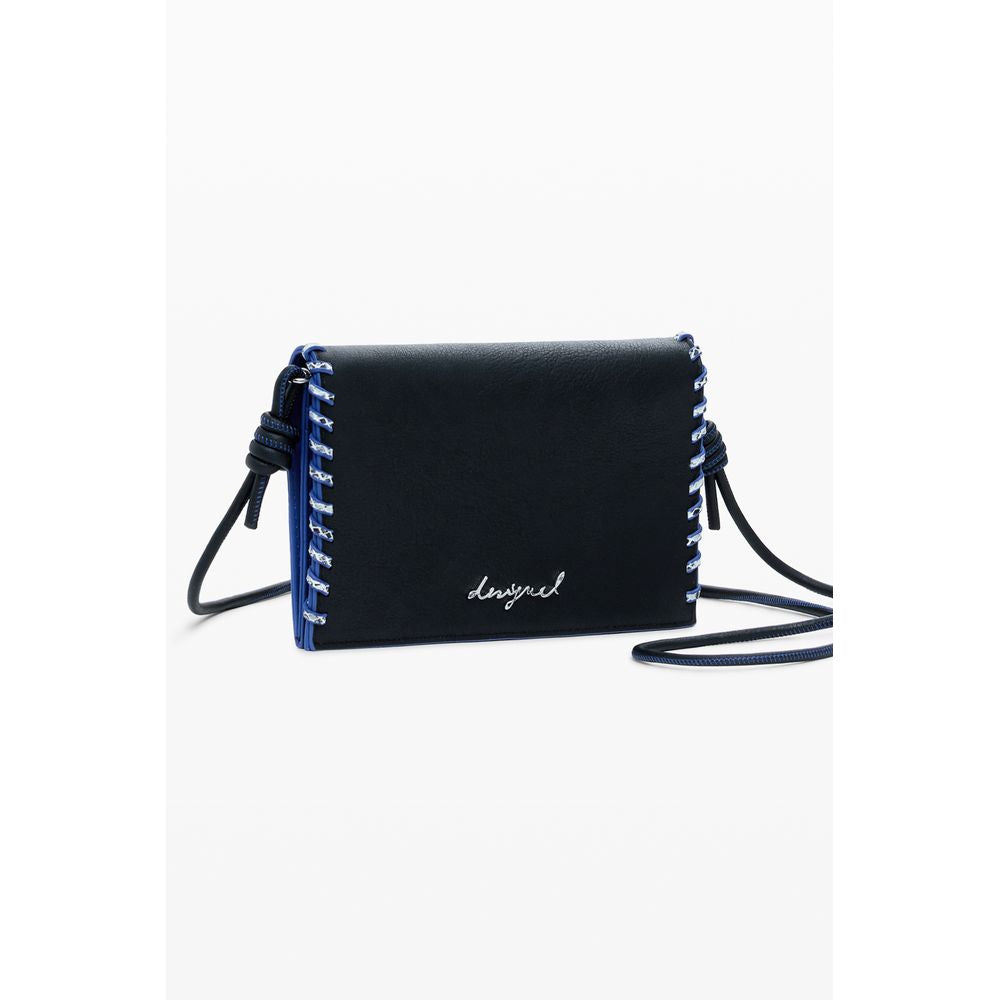 Desigual Schwarzes Polyethylen Portemonnaie für Frauen