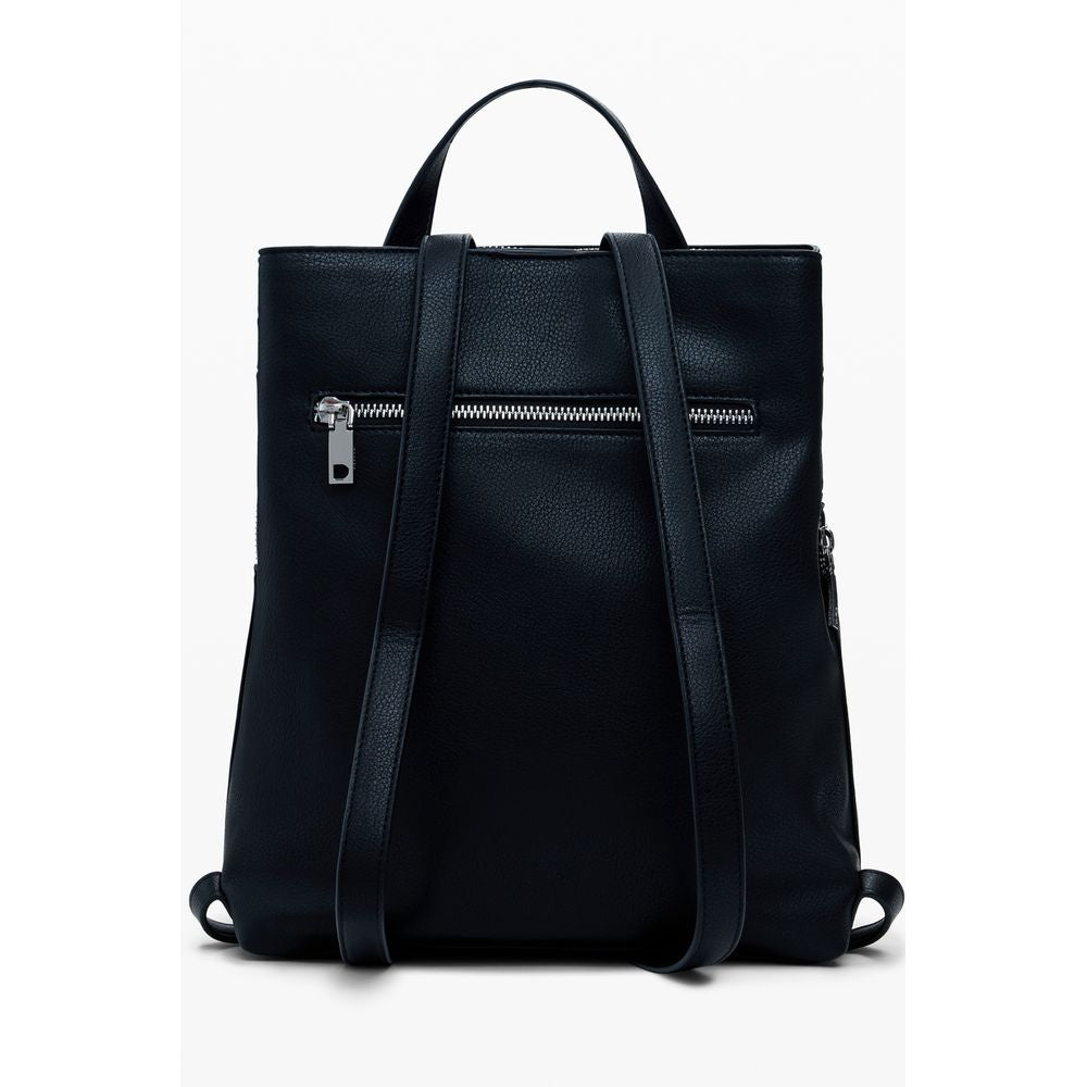 Desigual Schwarzer Polyethylen-Rucksack für Frauen