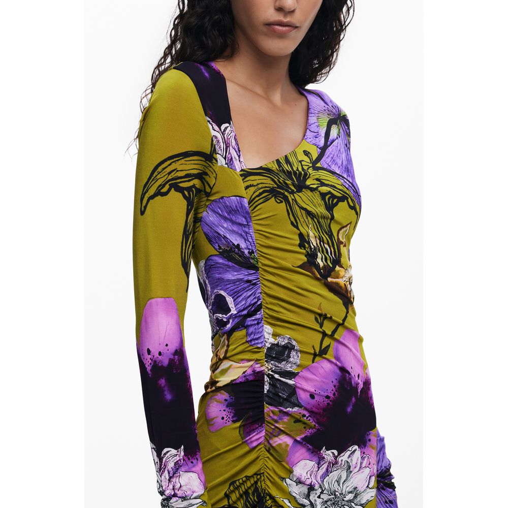Desigual Grünes Viskosekleid für Frauen