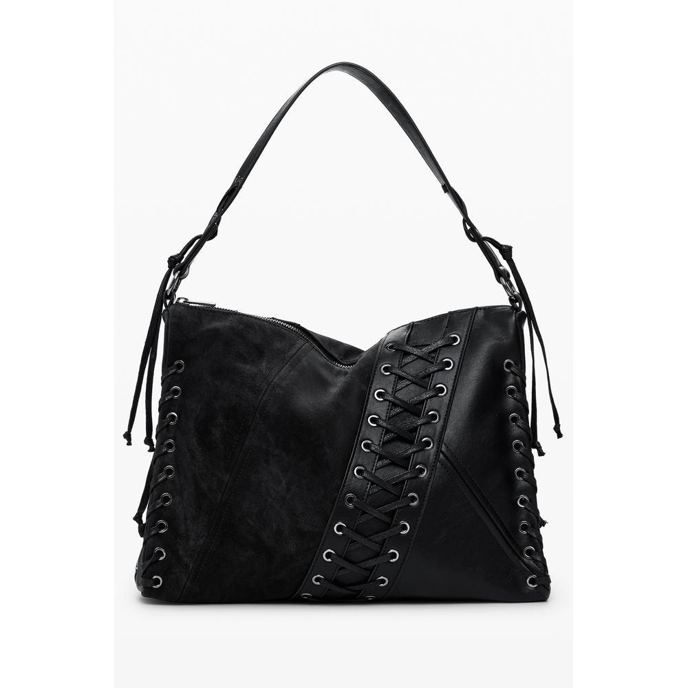 Desigual Schwarz Polyethylen Frauen Handtasche