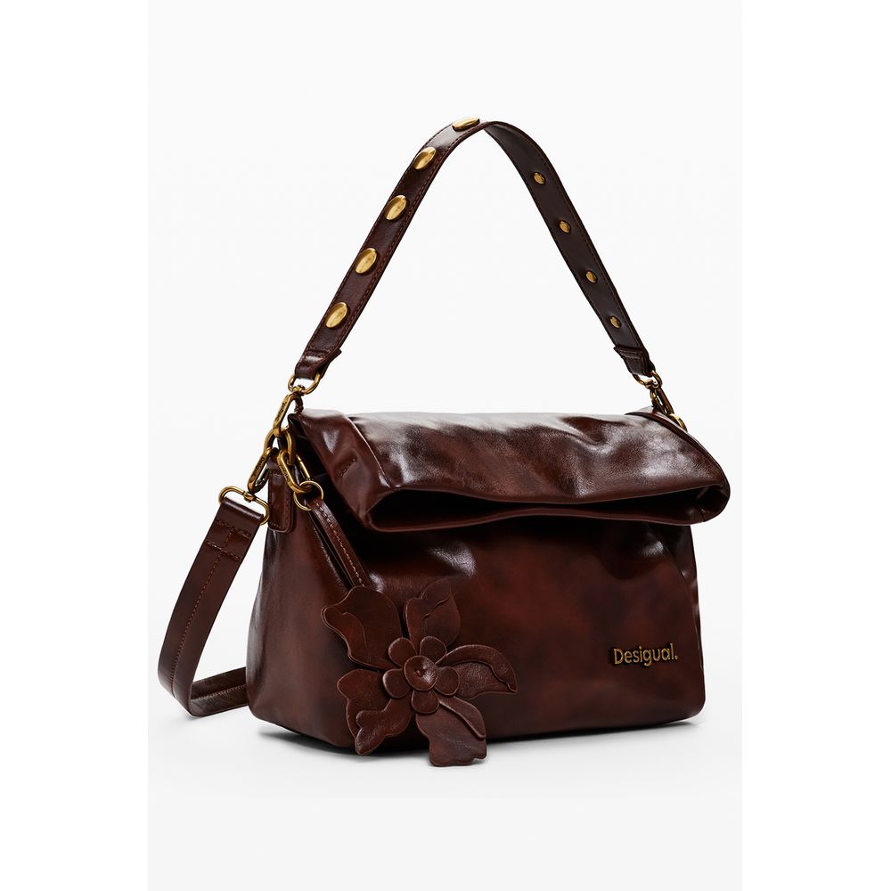 Desigual Braun Polyethylen Frauen Handtasche