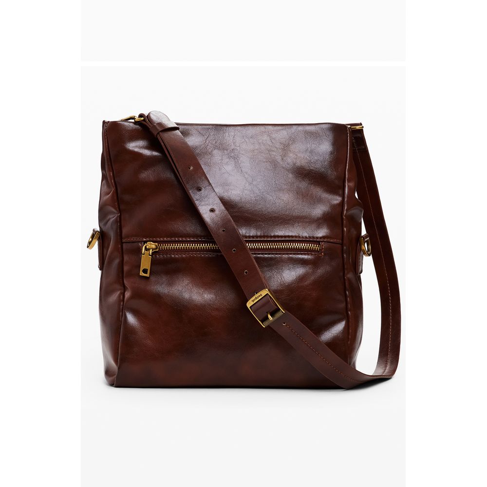 Desigual Braun Polyethylen Frauen Handtasche