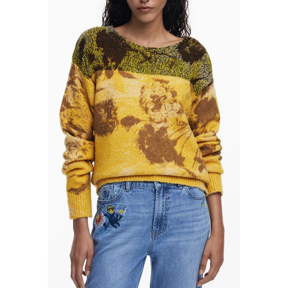 Desigual Gelber Pullover aus Wolle für Frauen