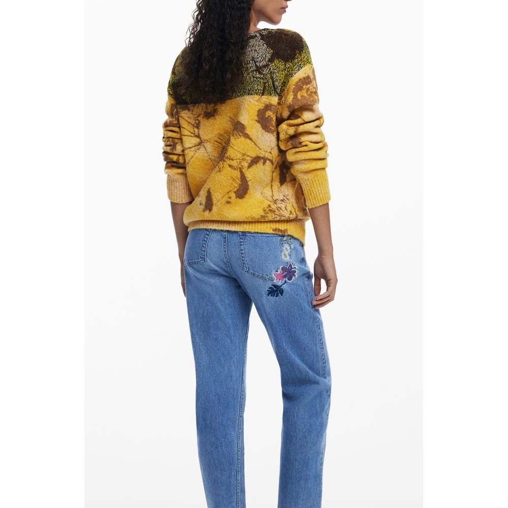 Desigual Gelber Pullover aus Wolle für Frauen
