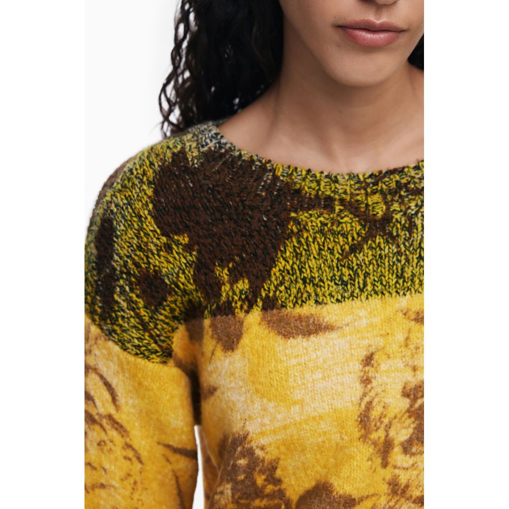Desigual Gelber Pullover aus Wolle für Frauen