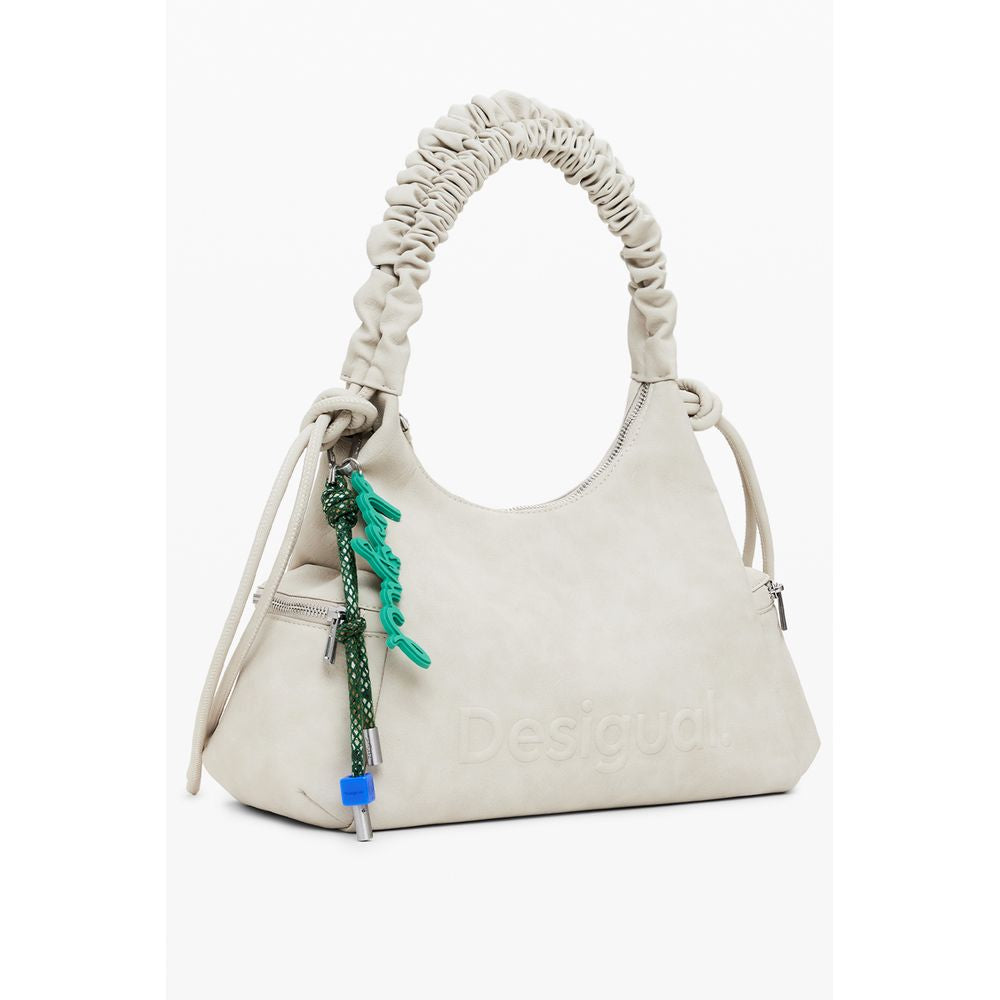 Desigual Beige Polyethylen Frauen Handtasche