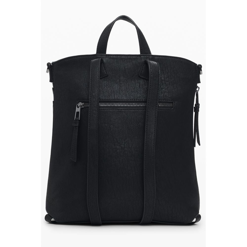 Desigual Schwarzer Polyethylen-Rucksack für Frauen