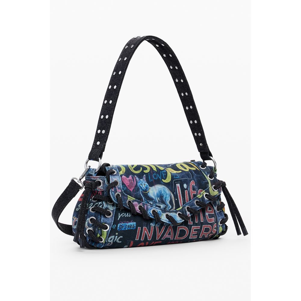 Desigual Blau Baumwolle Frauen Handtasche