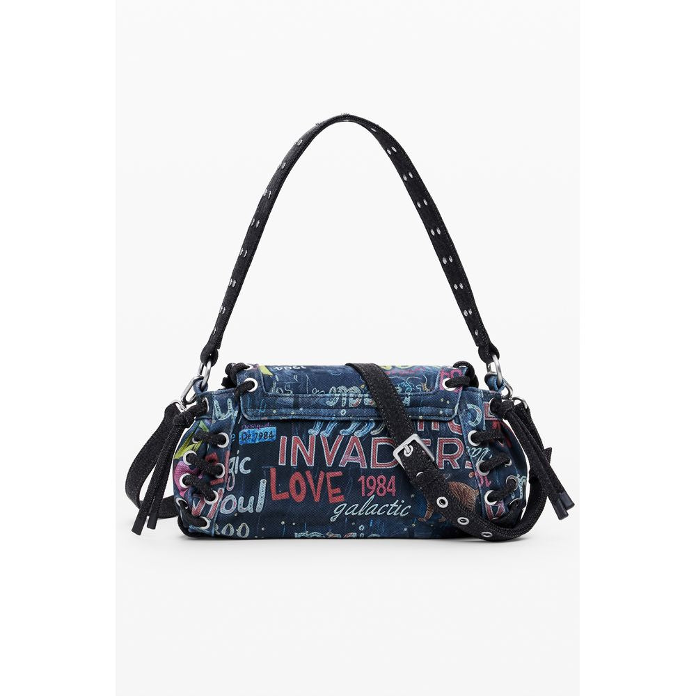 Desigual Blau Baumwolle Frauen Handtasche