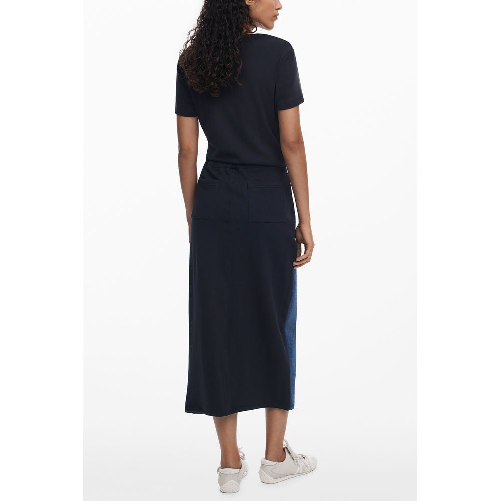 Desigual Blauer Baumwoll-Rock für Frauen