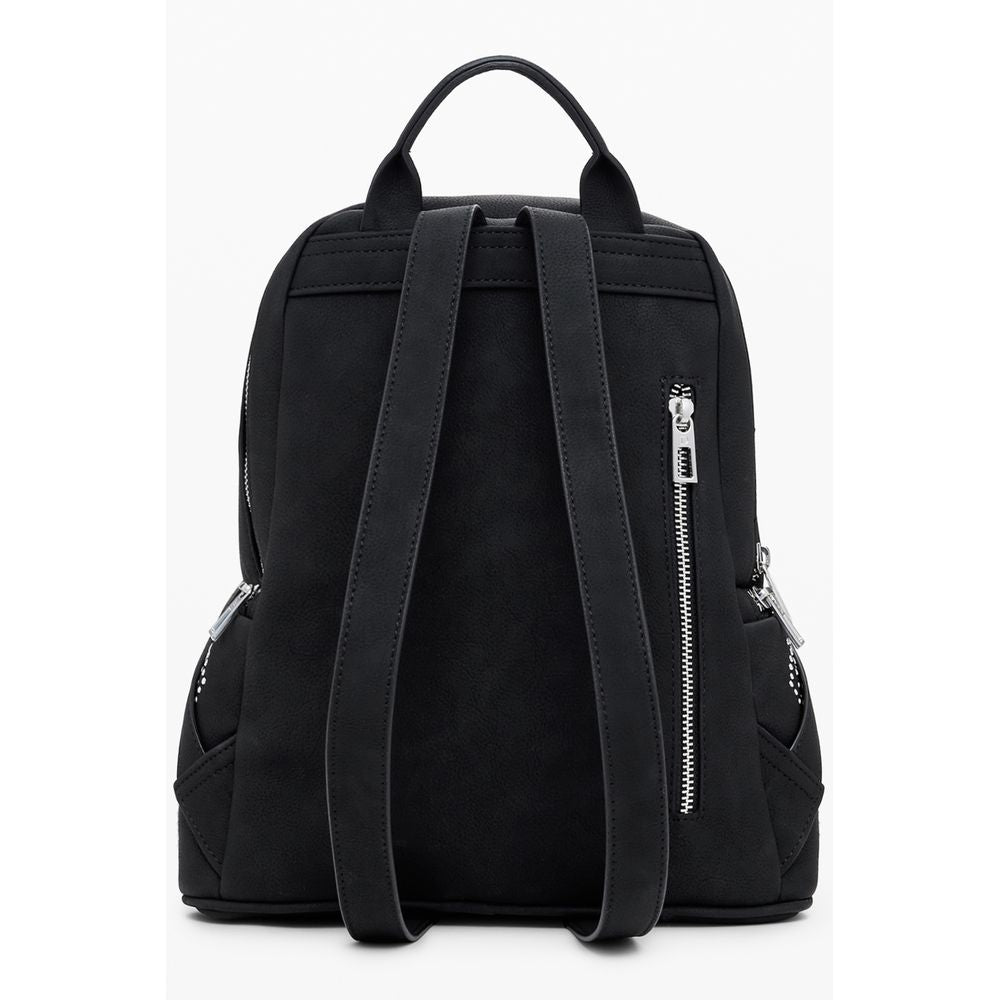 Desigual Schwarzer Polyethylen-Rucksack für Frauen
