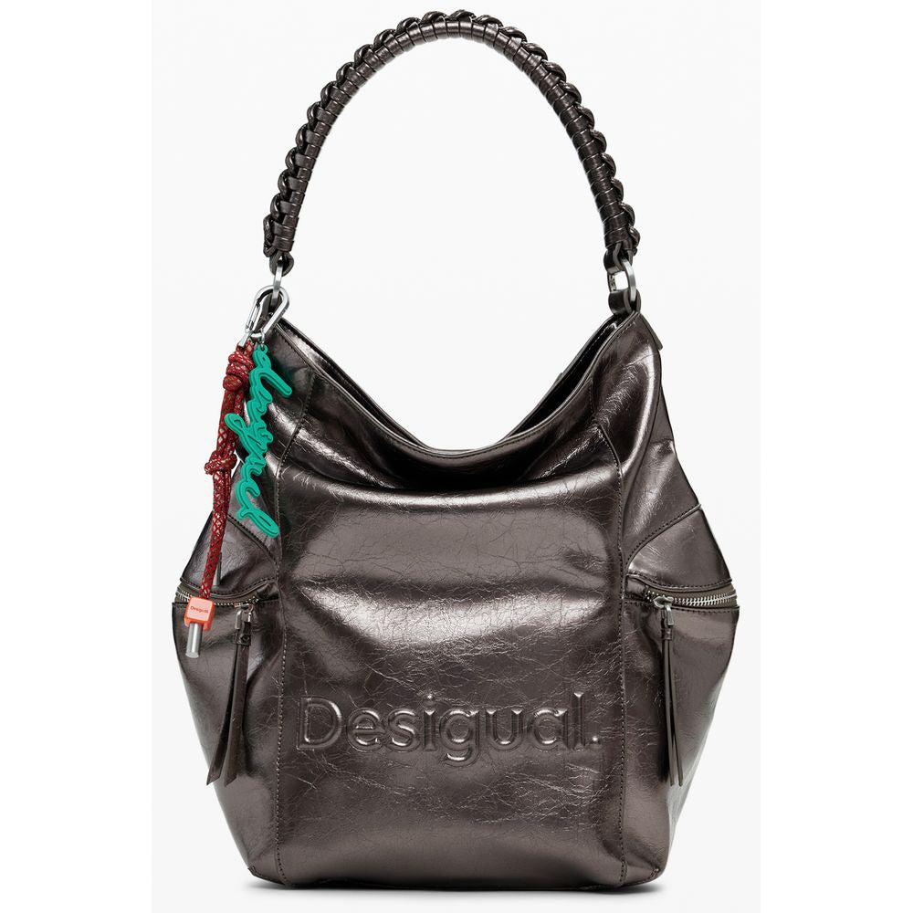 Desigual Bronze Polyethylen Frauen Rucksack