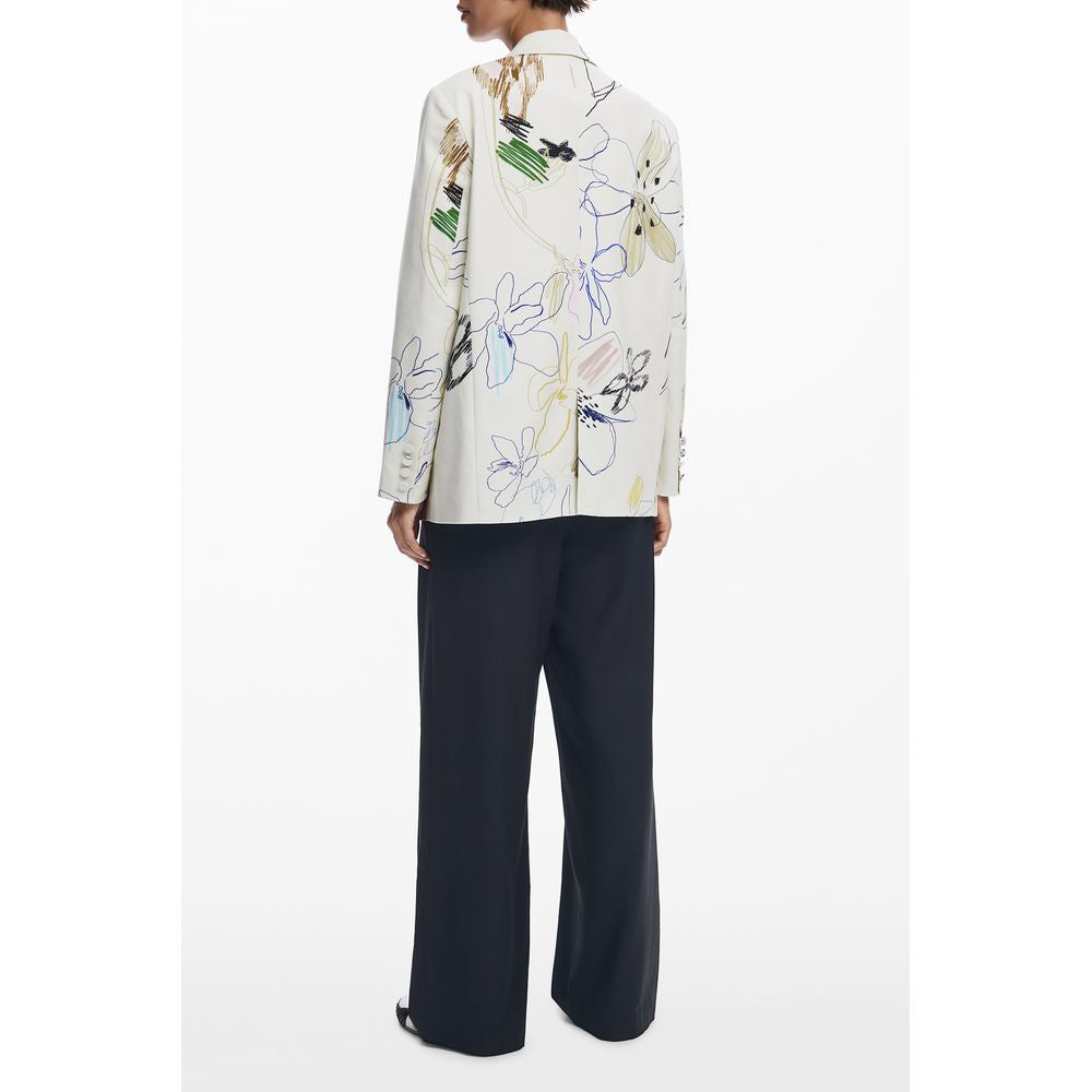 Desigual Weiße Polyester Damen Jacke