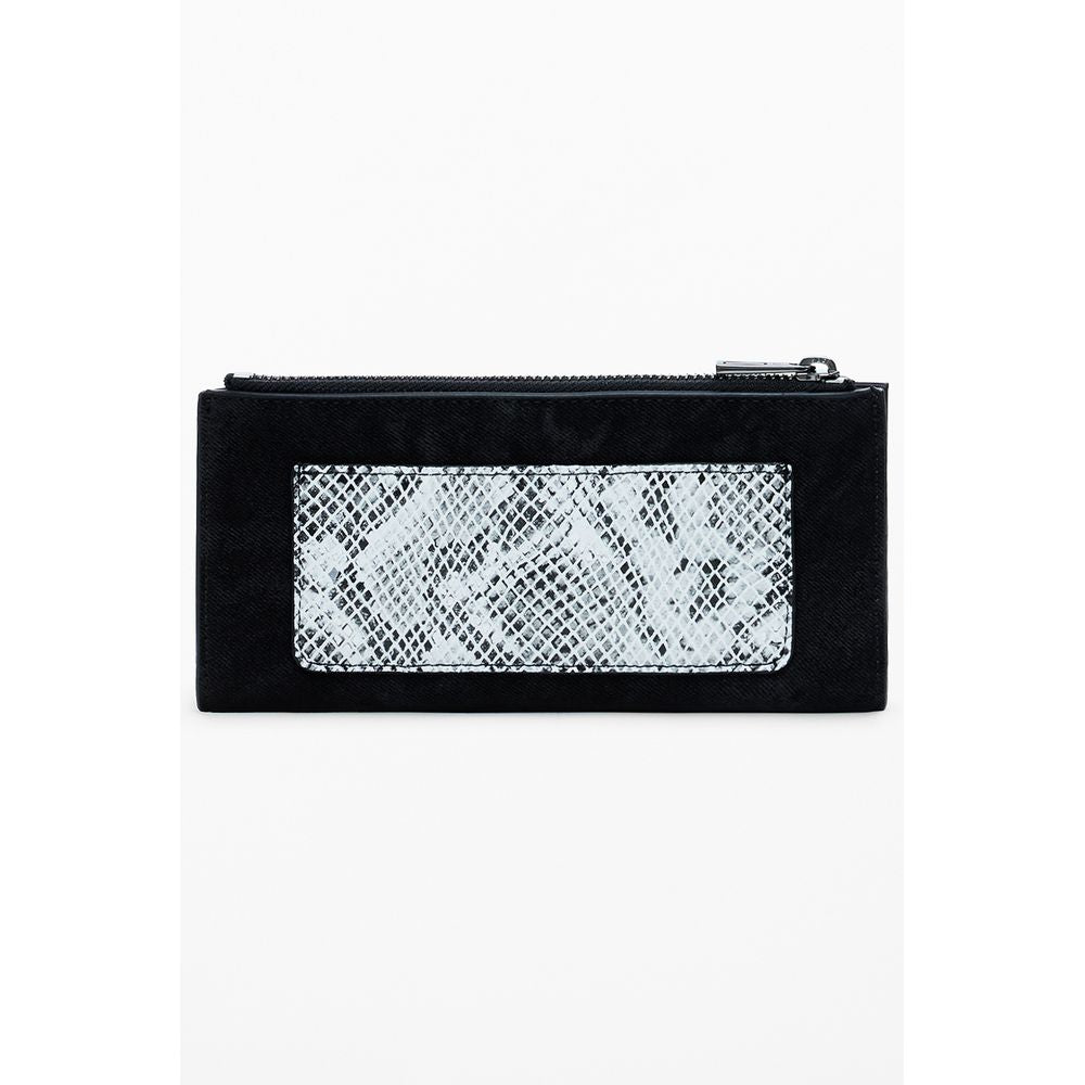 Desigual Schwarzes Polyethylen Portemonnaie für Frauen