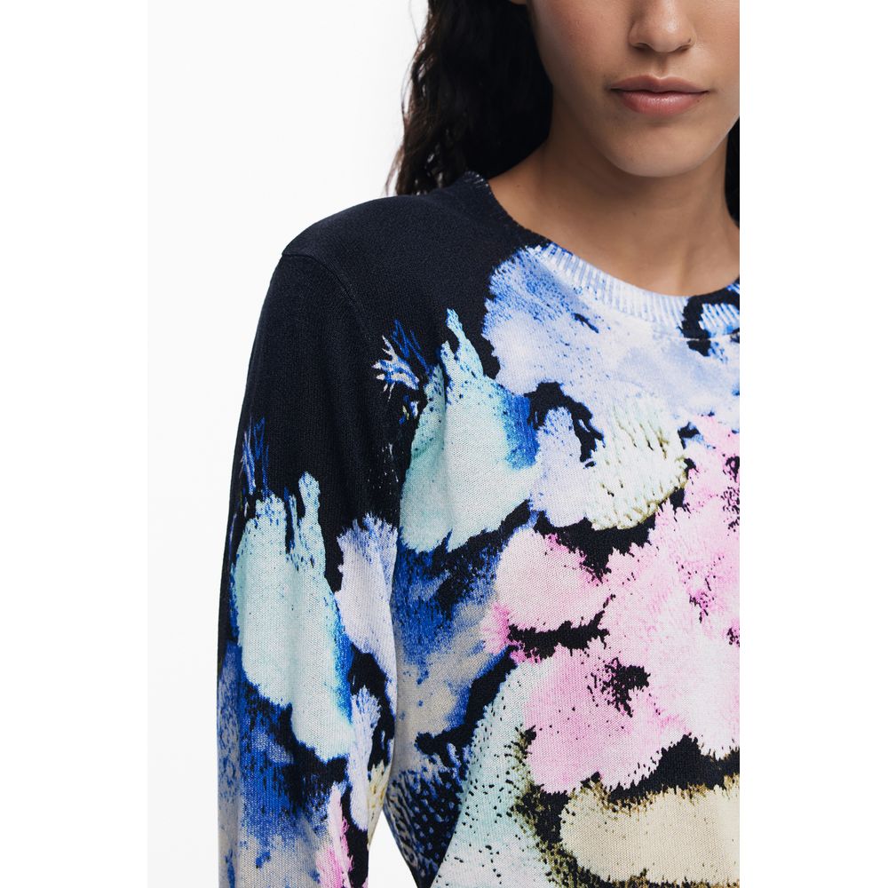 Desigual Schwarzer Leinenpullover für Frauen