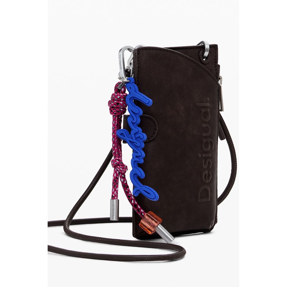 Desigual Braunes Polyethylen Portemonnaie für Frauen