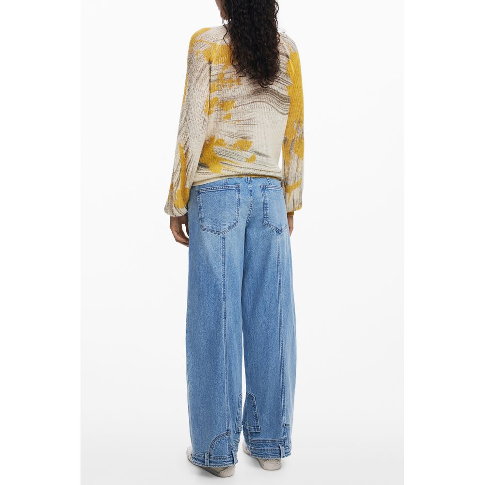 Desigual Gelber Pullover aus Wolle für Frauen