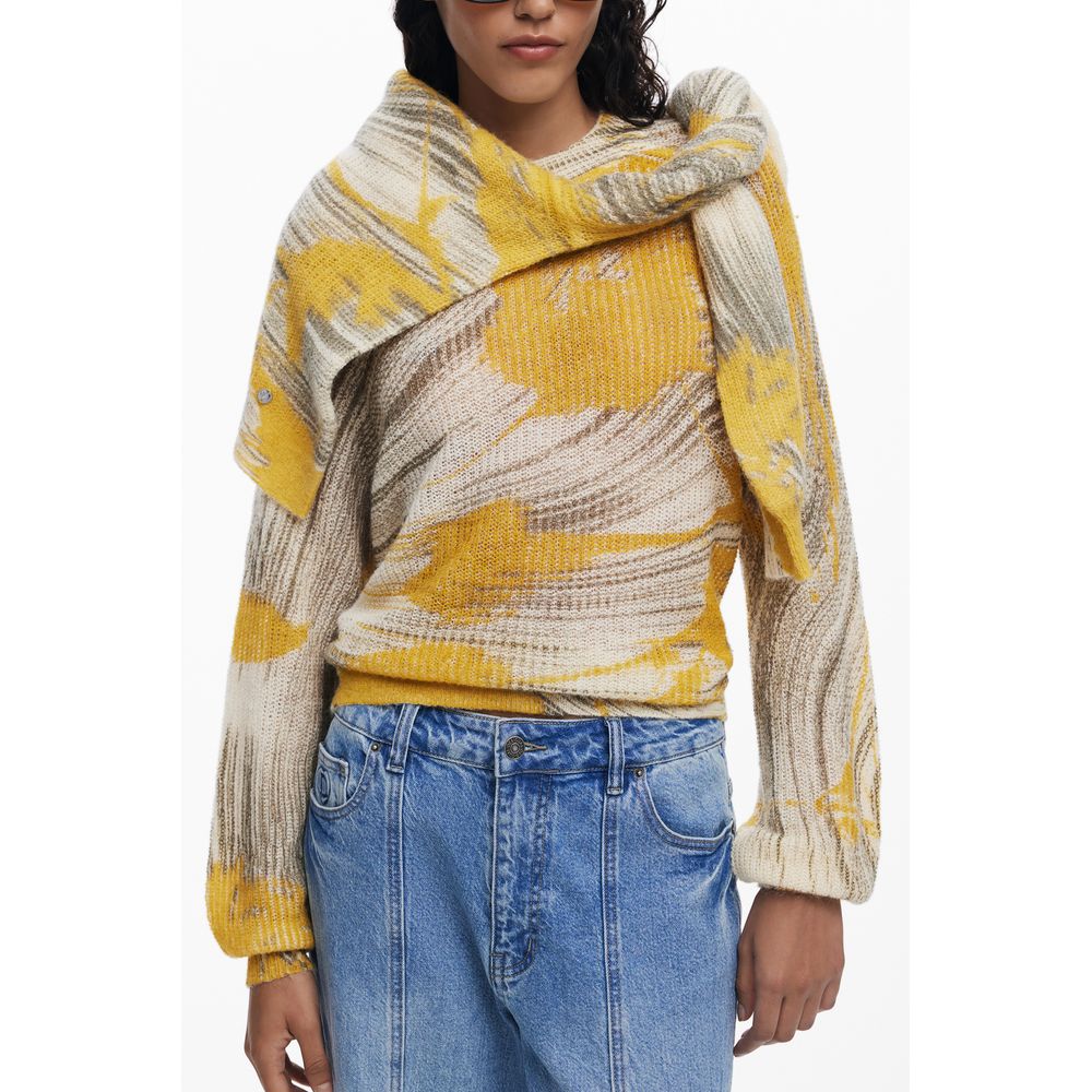 Desigual Gelber Pullover aus Wolle für Frauen