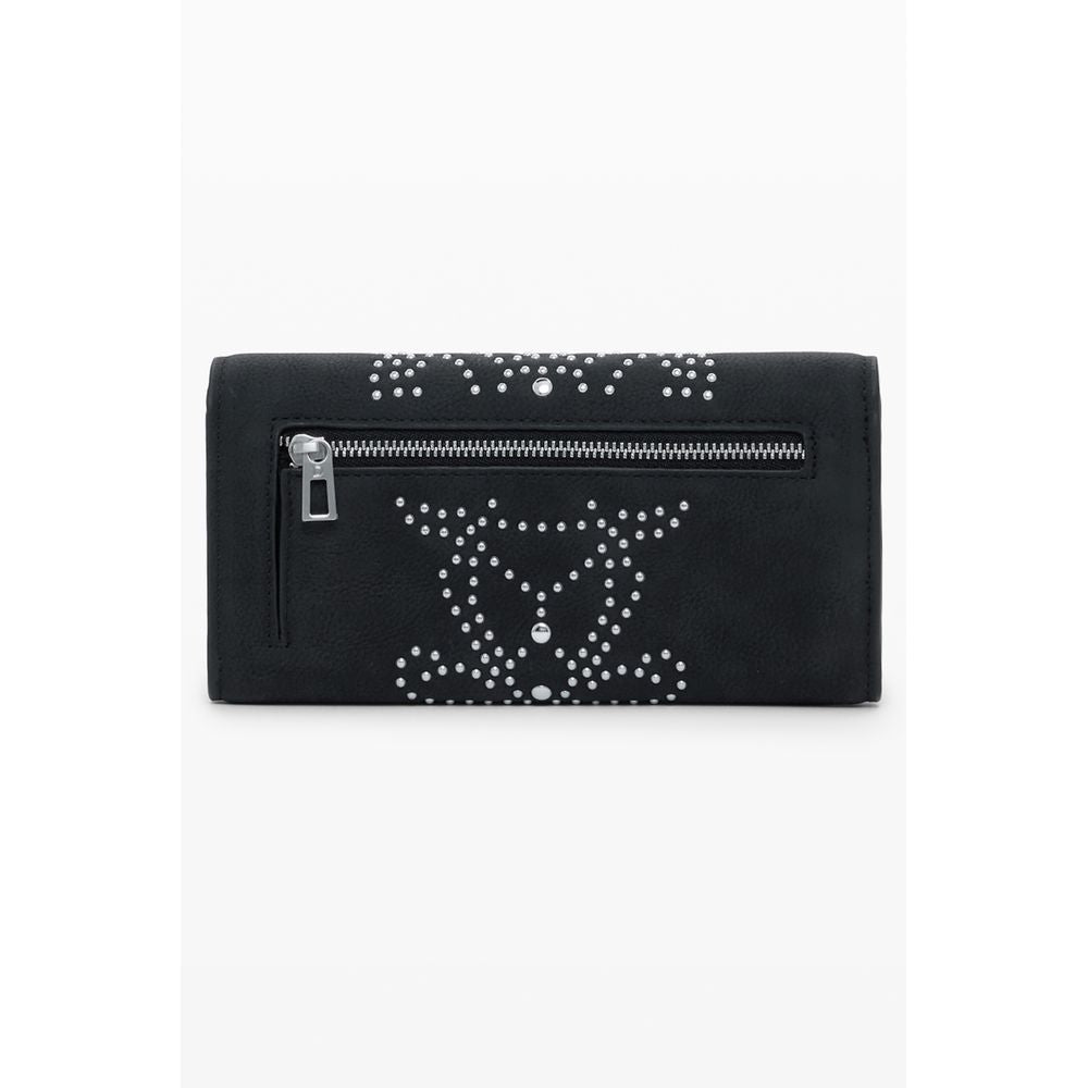 Desigual Schwarzes Polyethylen Portemonnaie für Frauen