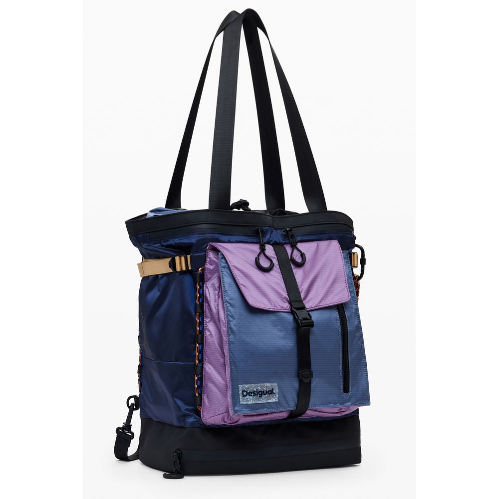 Desigual Blauer Polyethylen-Rucksack für Frauen