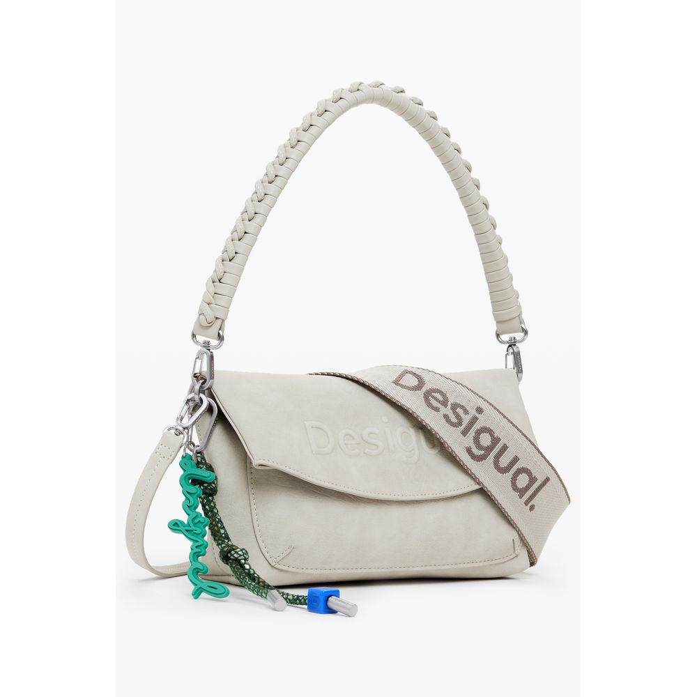 Desigual Beige Polyethylen Frauen Handtasche