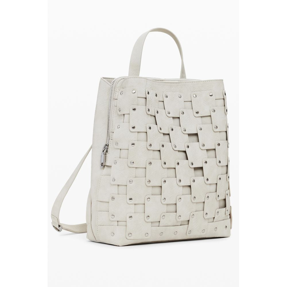 Desigual Beige Polyethylen Frauen Rucksack