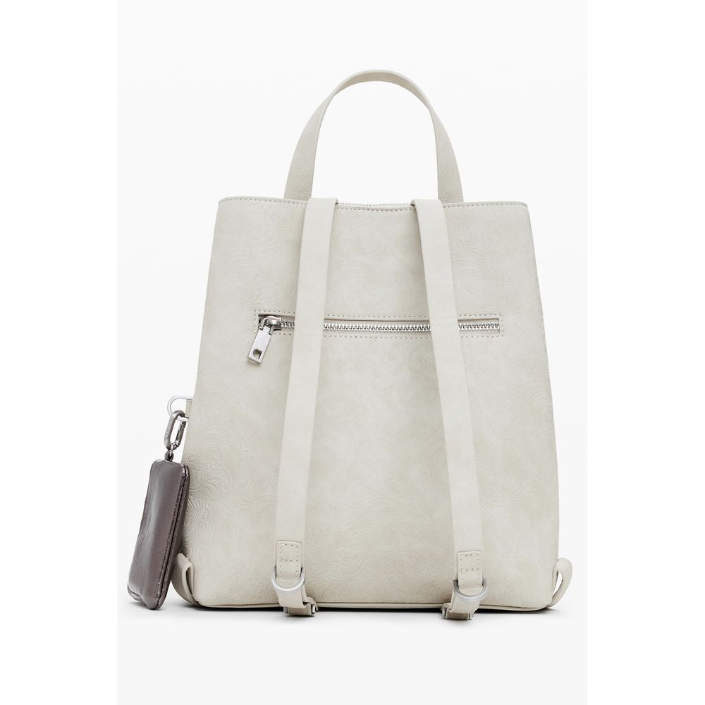 Desigual Beige Polyethylen Frauen Rucksack