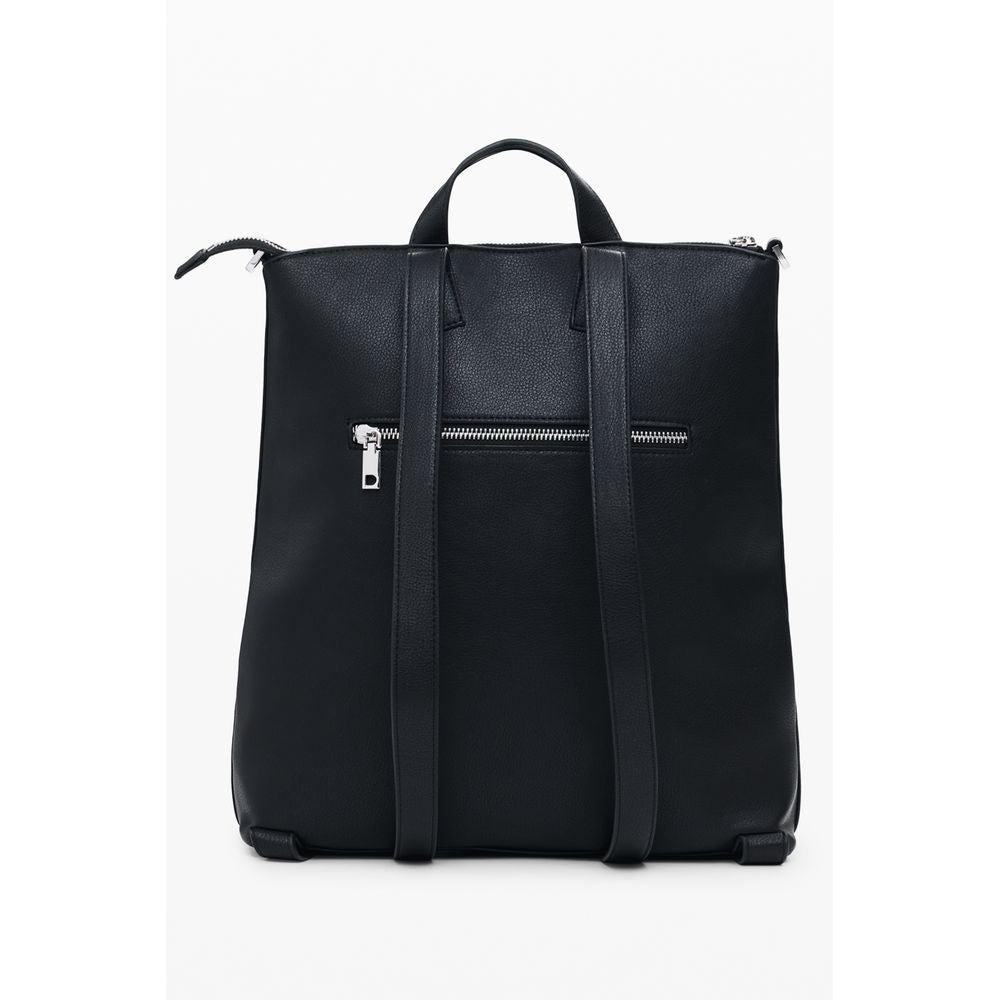 Desigual Schwarzer Polyethylen-Rucksack für Frauen
