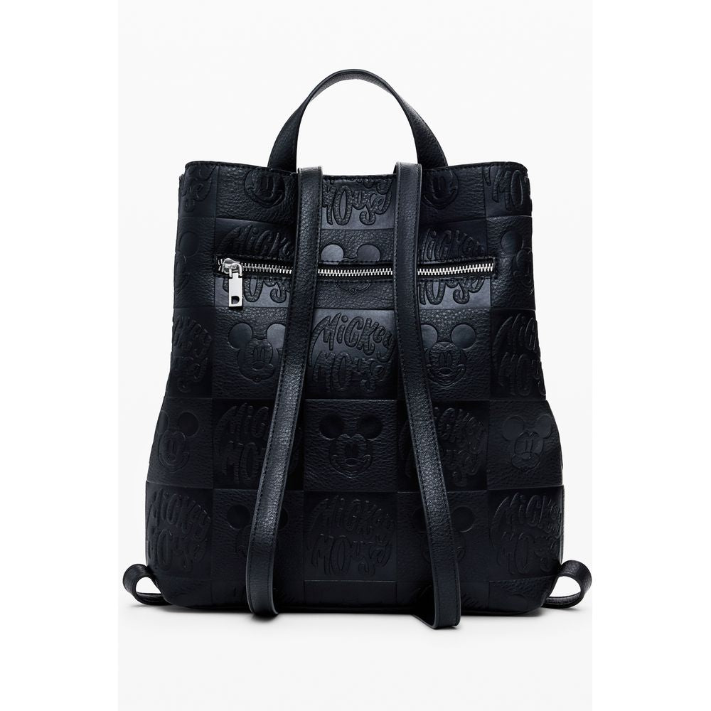 Desigual Schwarzer Polyethylen-Rucksack für Frauen