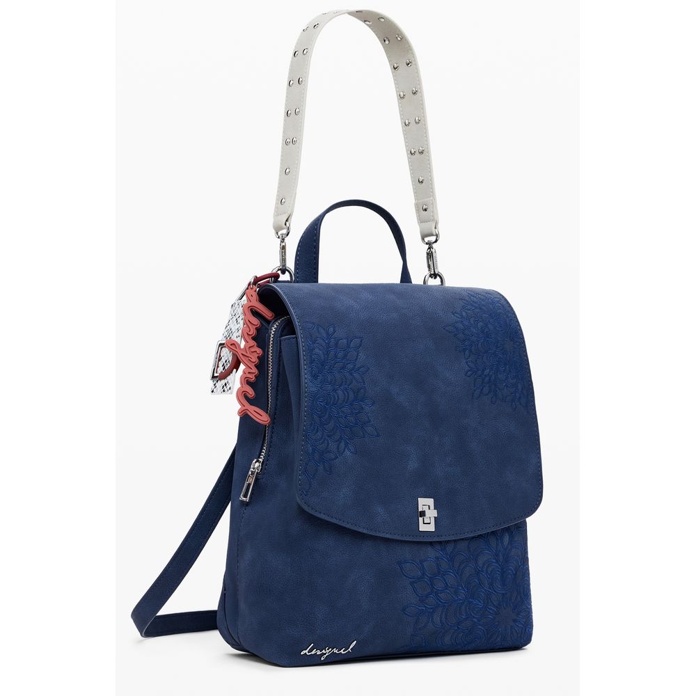 Desigual Blauer Polyethylen-Rucksack für Frauen