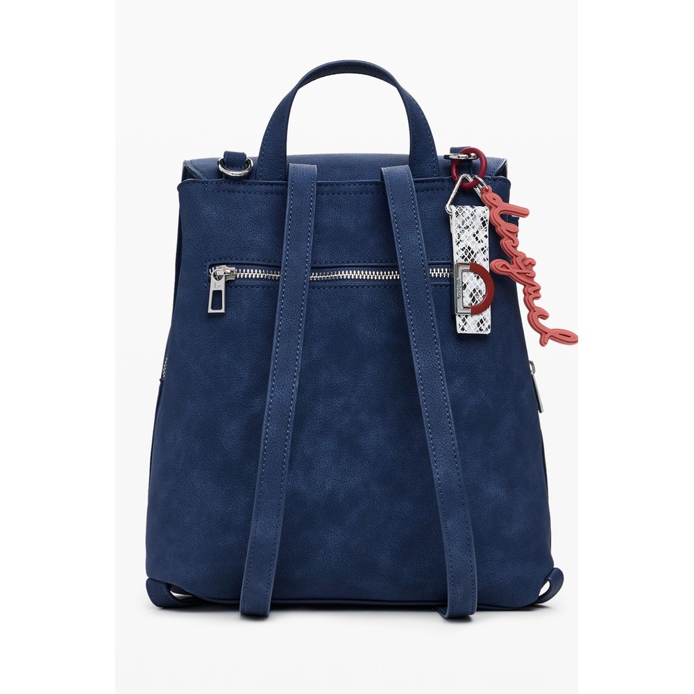 Desigual Blauer Polyethylen-Rucksack für Frauen