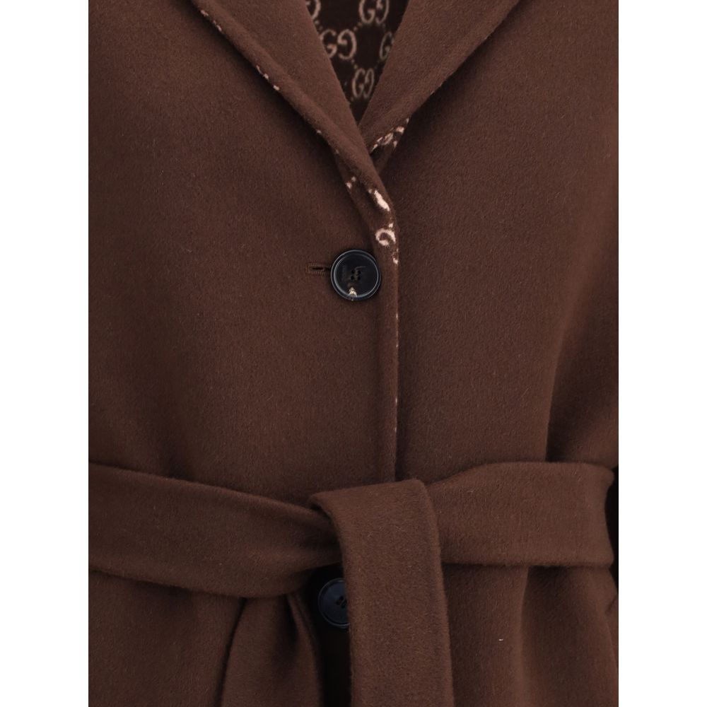 Gucci Wendemantel aus Seide und Wolle