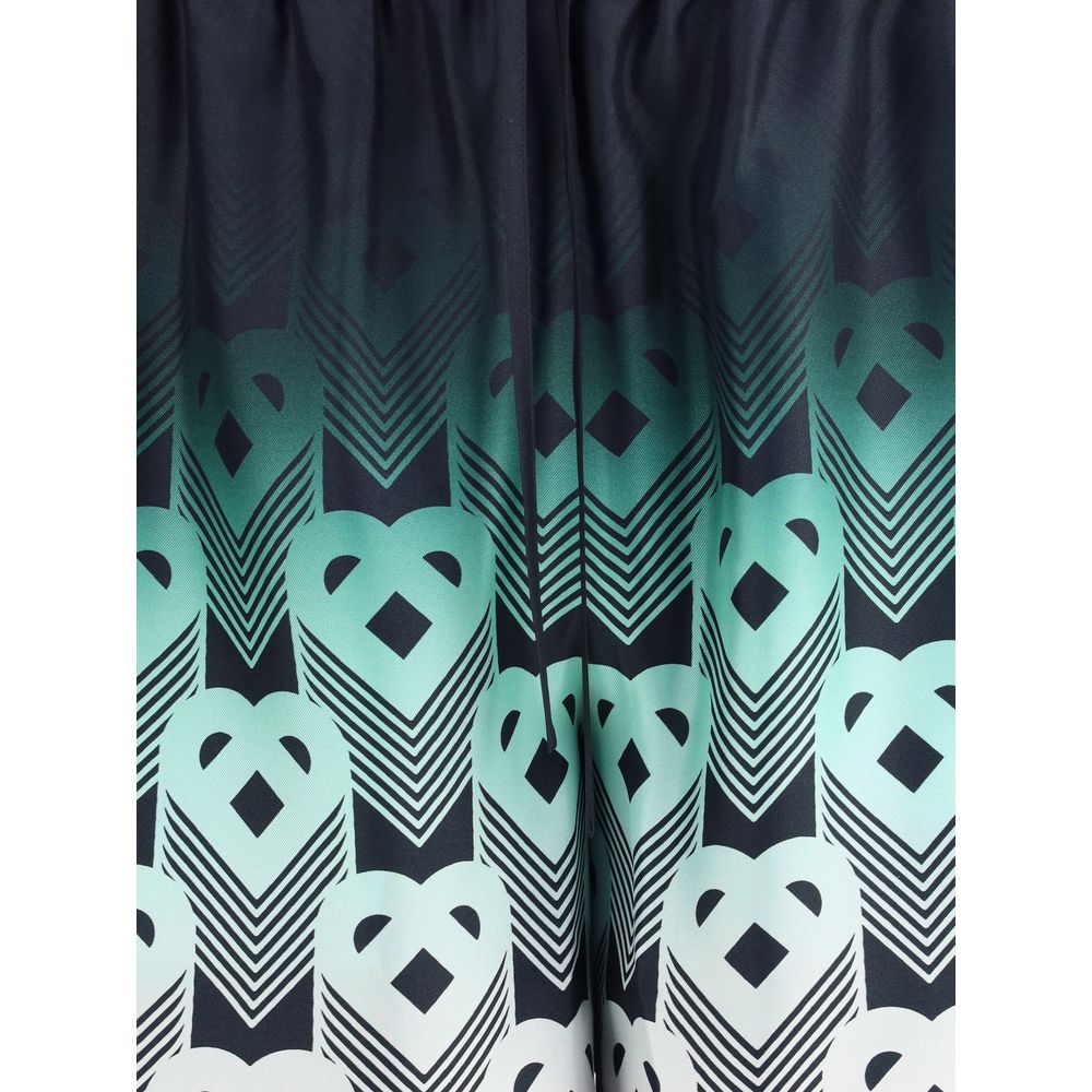 Casablanca Kurze Hose mit Monogramm und Farbverlauf