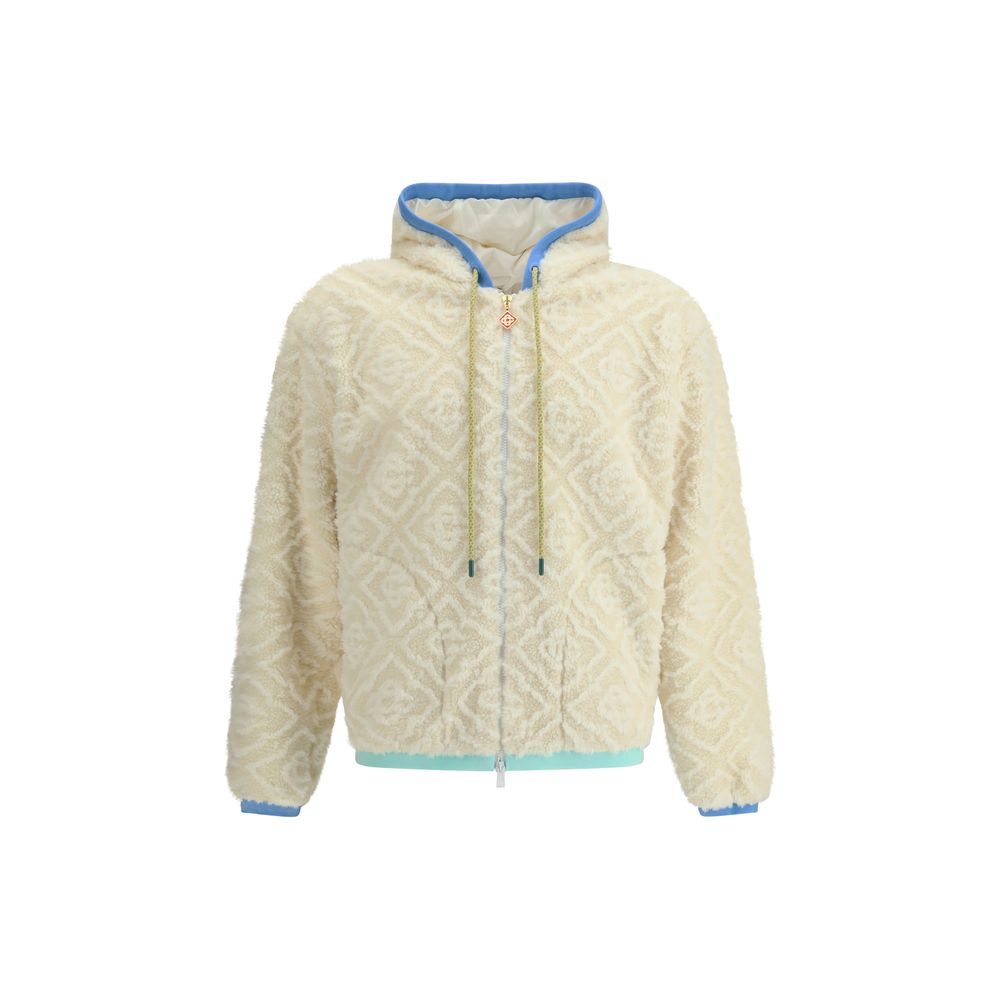 Casablanca Monogramm-Jacquard-Fleecejacke