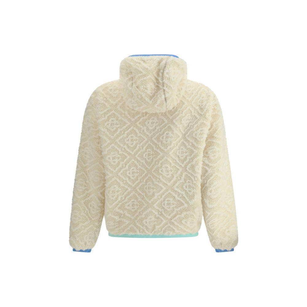 Casablanca Monogramm-Jacquard-Fleecejacke
