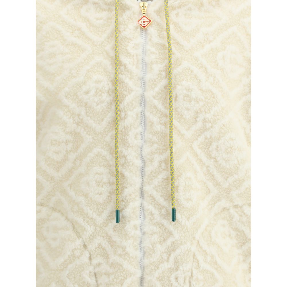 Casablanca Monogramm-Jacquard-Fleecejacke