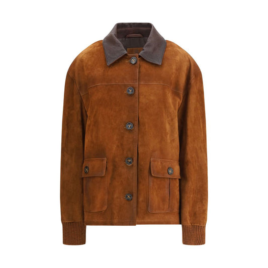 Valstar Mantel aus Ziegenleder in Braun