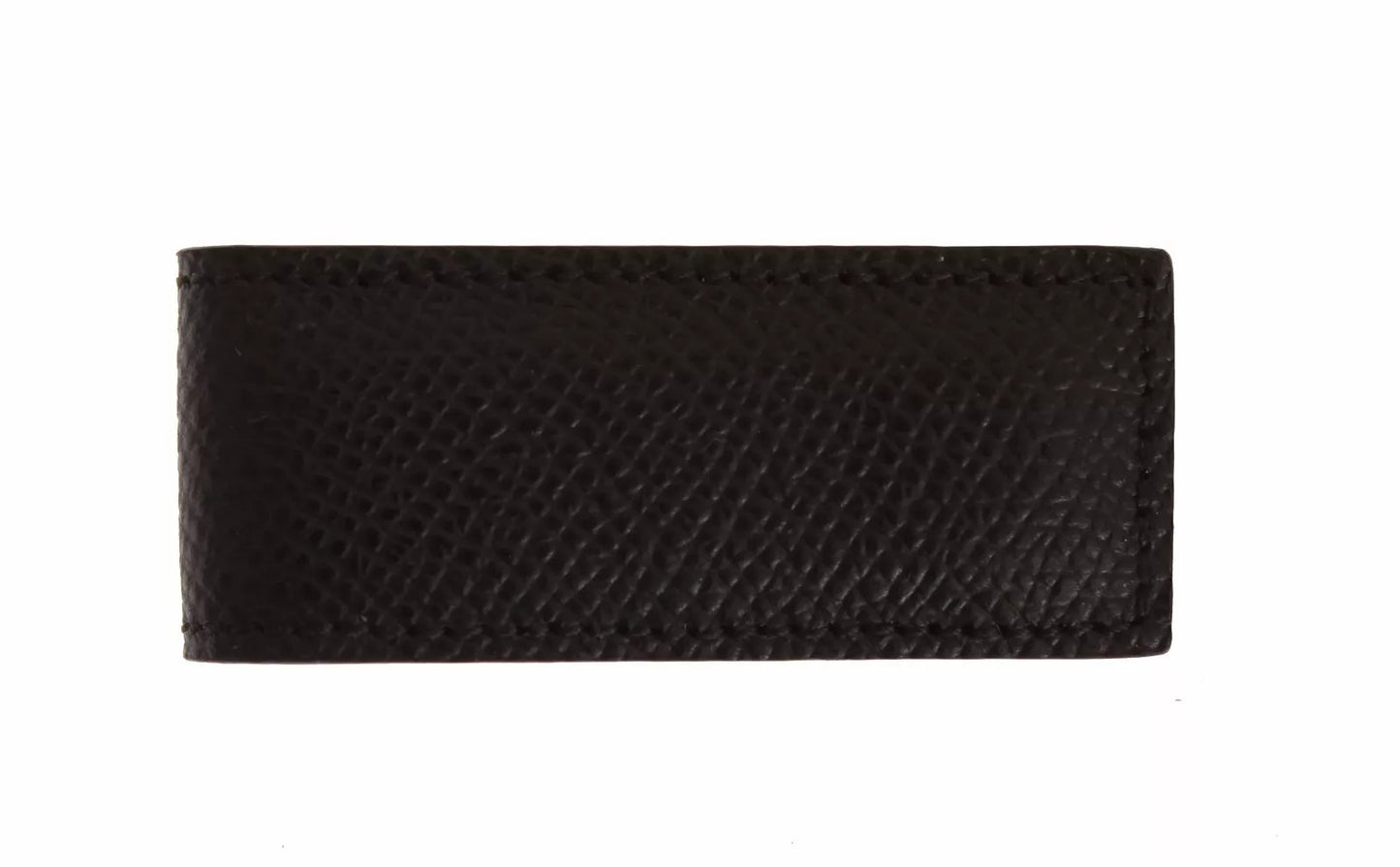 Dolce & Gabbana Braunes Leder Magnet Herren Geldscheinklammer