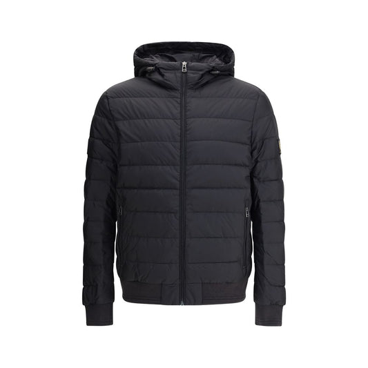 Belstaff Vollständig gefütterte Nylonjacke in Schwarz