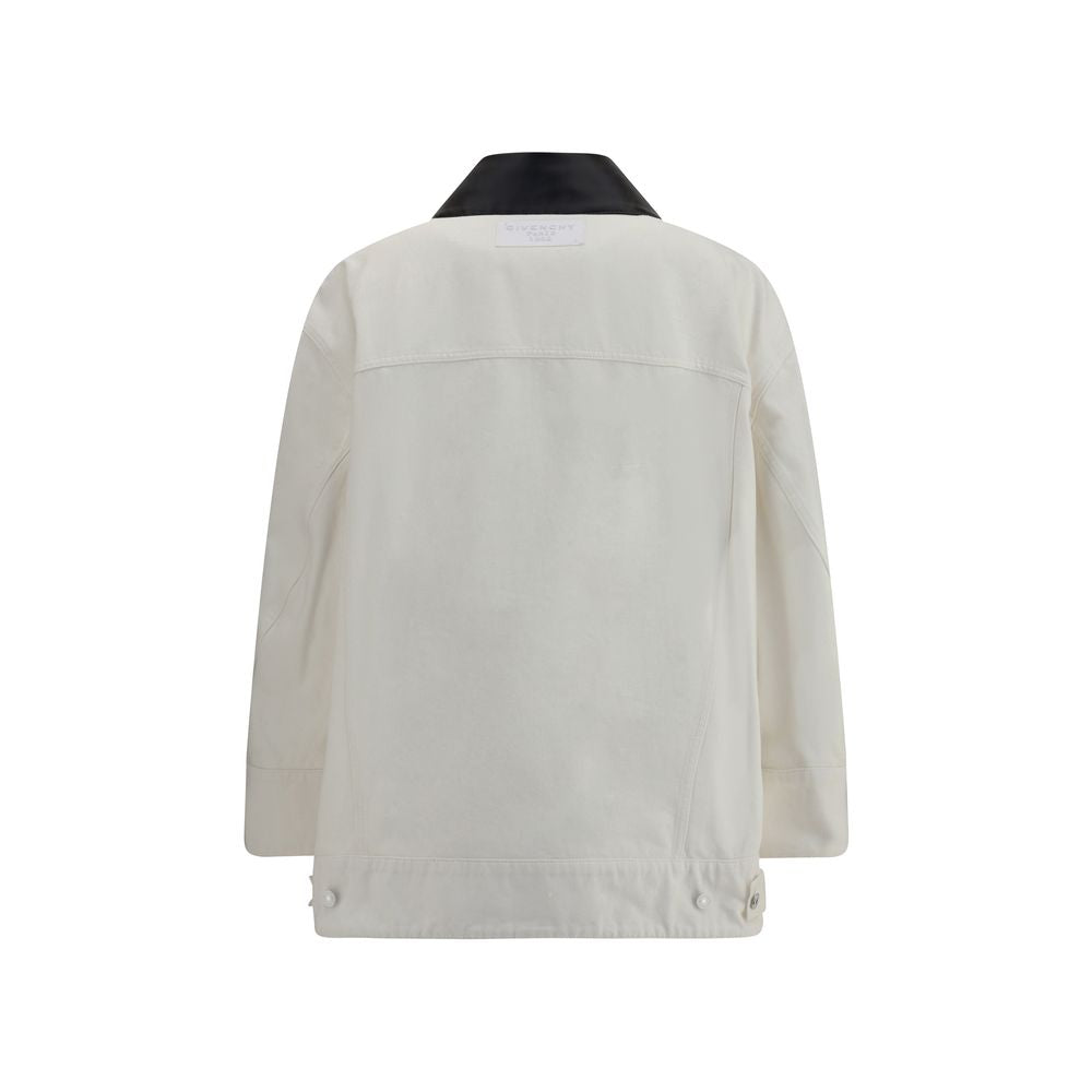 Givenchy Jeansjacke mit Lederkragen