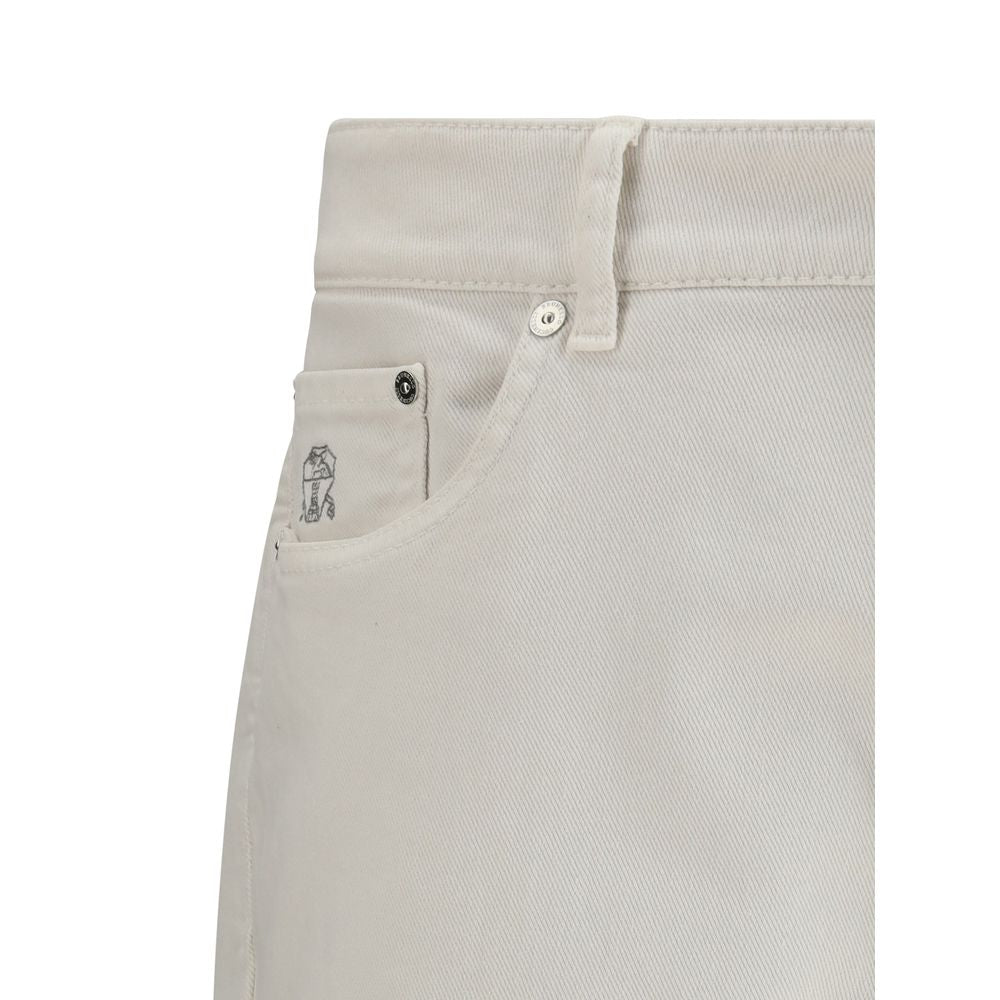 Brunello Cucinelli Slim Jeans aus Baumwolle
