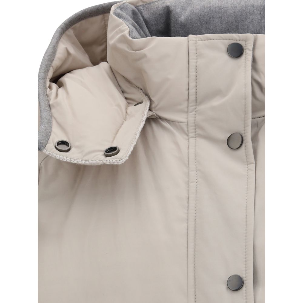 Brunello Cucinelli Gefütterte Daunenjacke
