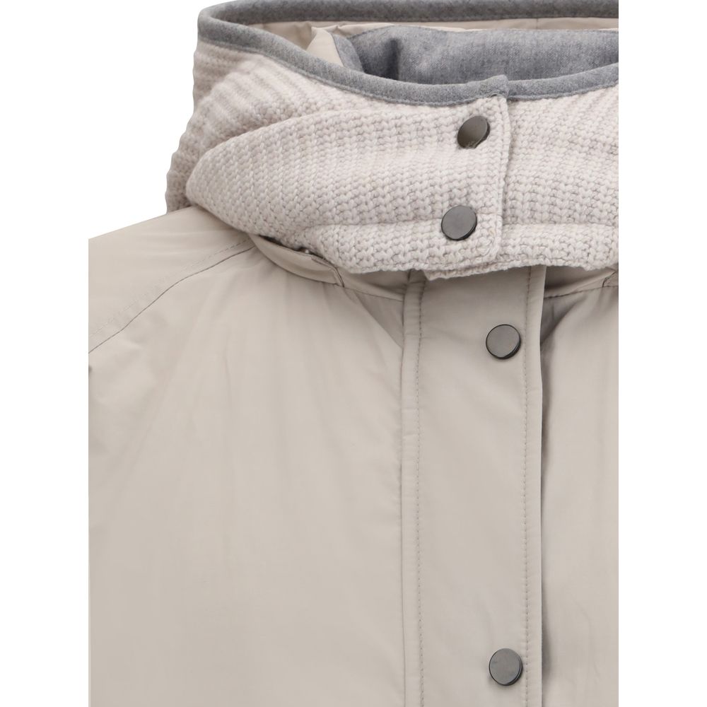 Brunello Cucinelli Gefütterte Daunenjacke