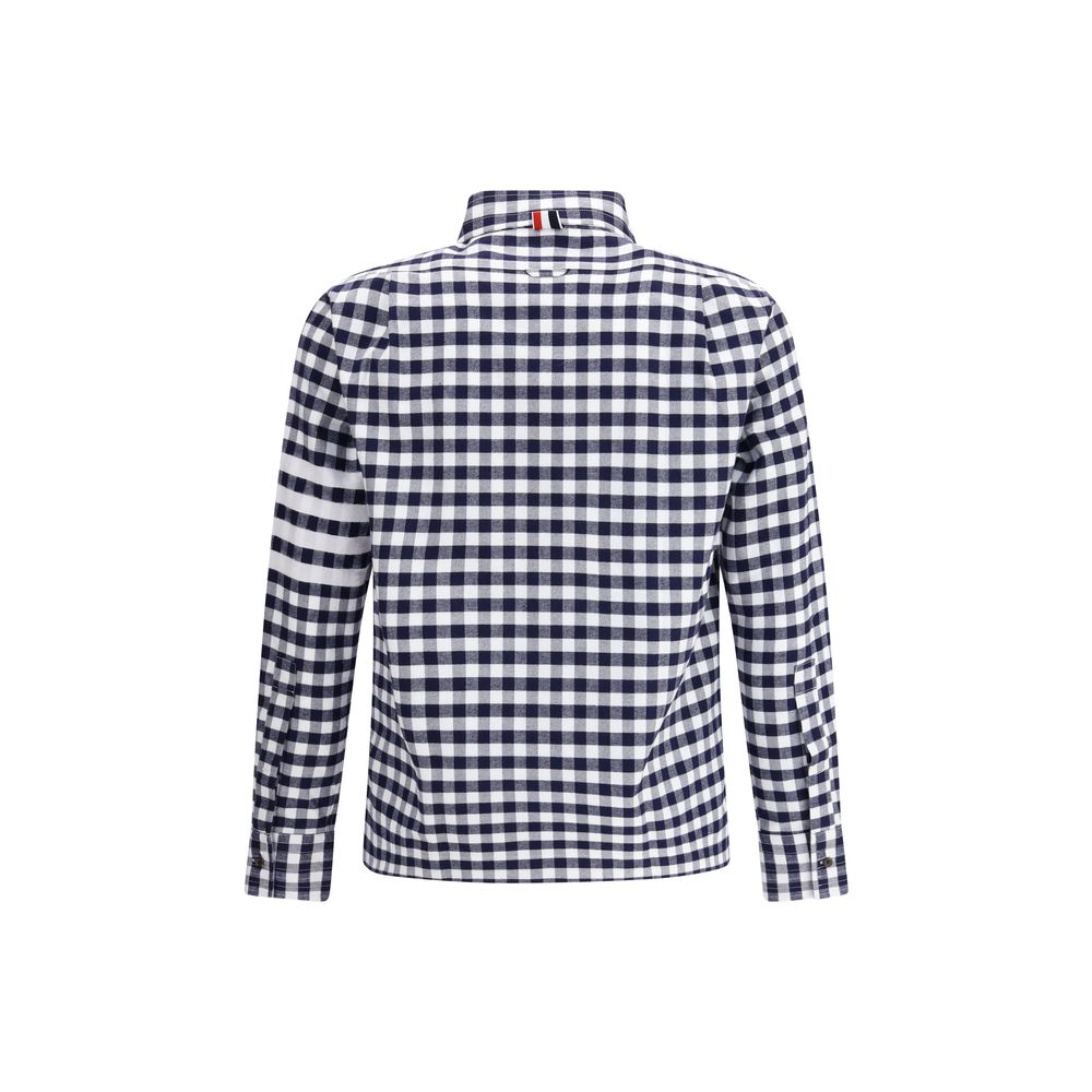 Thom Browne Hemd aus Vichy-Baumwollflanell