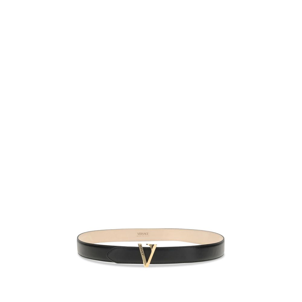 Versace V-Gürtel aus Kalbsleder