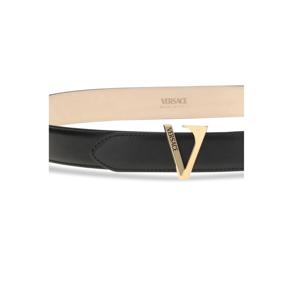 Versace V-Gürtel aus Kalbsleder
