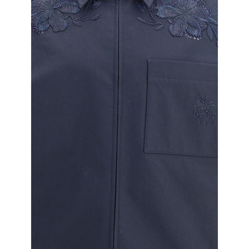 Gucci Baumwolljacke mit Stickerei