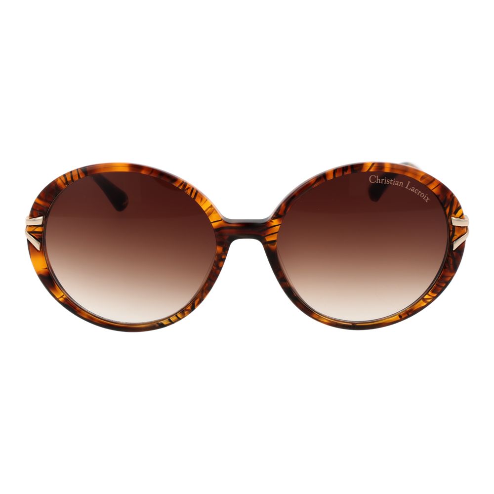 Christian Lacroix Braune Frauen Sonnenbrille