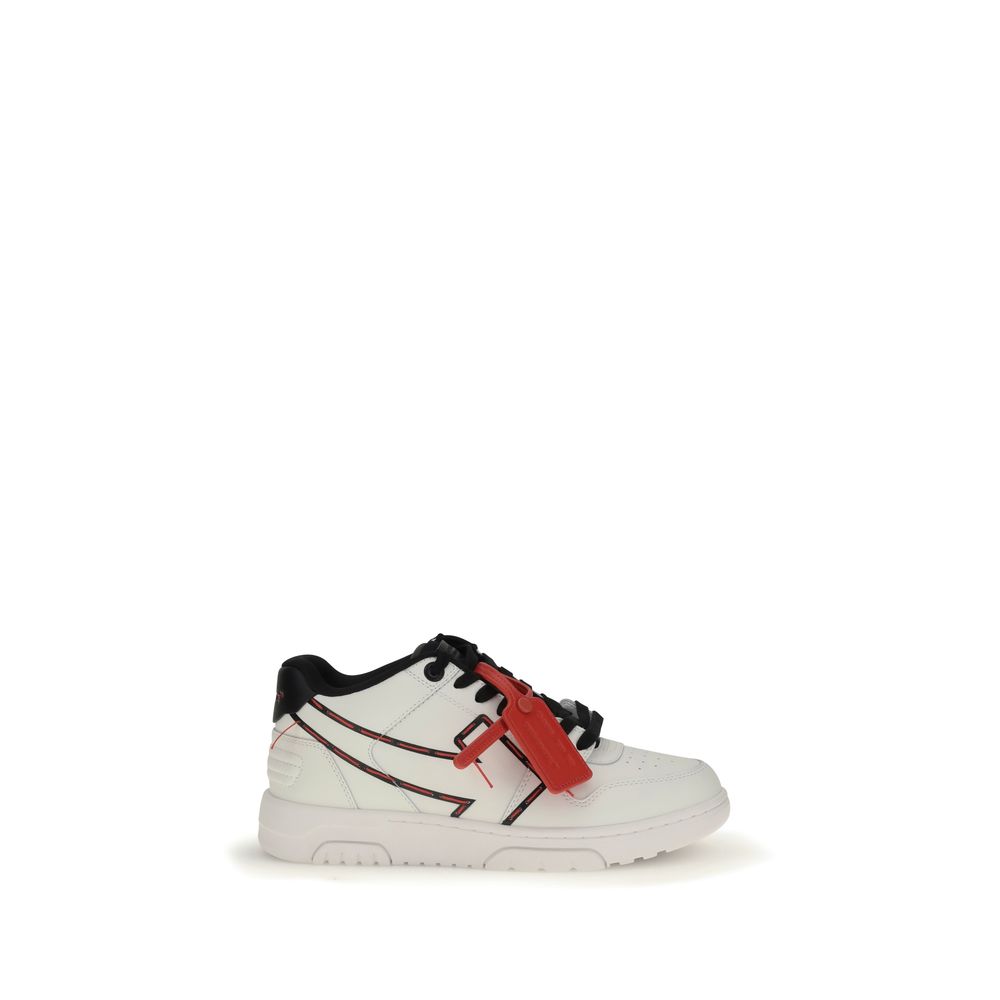 Off-White Genähte Pfeil-Sneakers